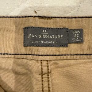 L.L.Bean Signature Linen Five-Pocket Pants — Men’s 34×32, Blemish-Free